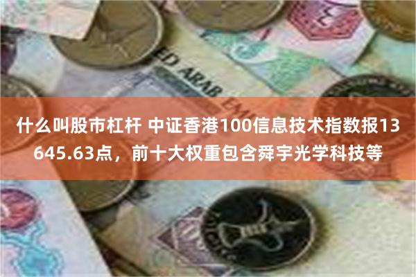 什么叫股市杠杆 中证香港100信息技术指数报13645.63点，前十大权重包含舜宇光学科技等