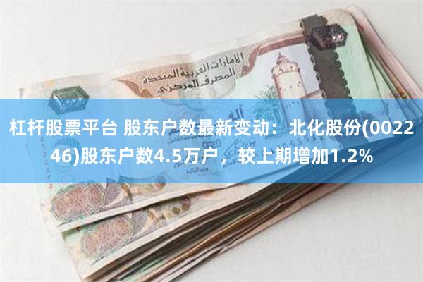 杠杆股票平台 股东户数最新变动：北化股份(002246)股东户数4.5万户，较上期增加1.2%