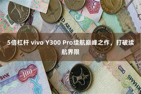 5倍杠杆 vivo Y300 Pro续航巅峰之作，打破续航界限