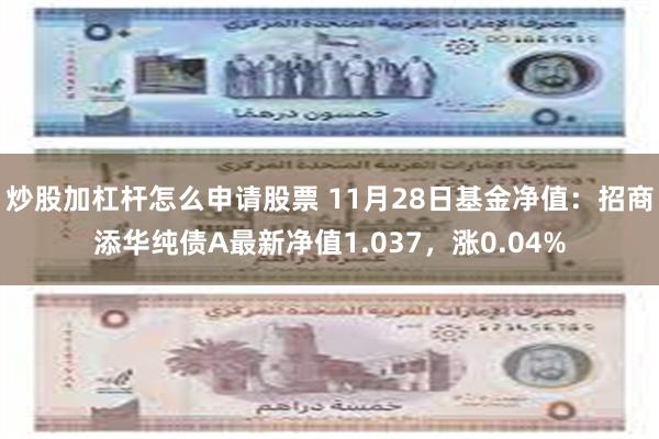 炒股加杠杆怎么申请股票 11月28日基金净值：招商添华纯债A最新净值1.037，涨0.04%