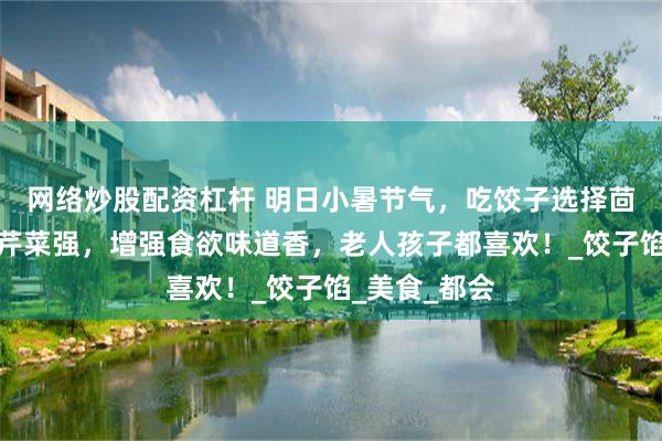 网络炒股配资杠杆 明日小暑节气，吃饺子选择茴香苗比韭菜芹菜强，增强食欲味道香，老人孩子都喜欢！_饺子馅_美食_都会
